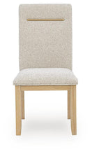 Lasinger - Dining Upholstered Side Chair (Set of 2) - Light Brown