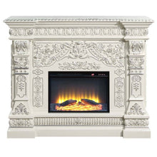 Zabrina - Fireplace - Antique White Finish