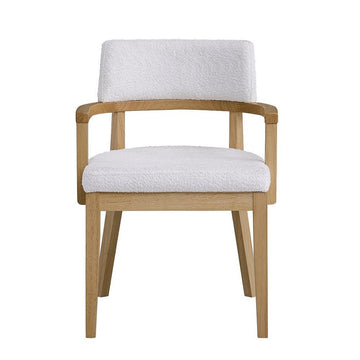Kasem - Arm Chair (Set of 2) - Gorge Fabric & Oak