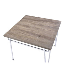 Nadie II - Counter Height Table - Light Oak & Chrome