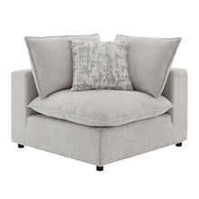 Marisa - Modular Wedge With Pillow - Beige Boucle