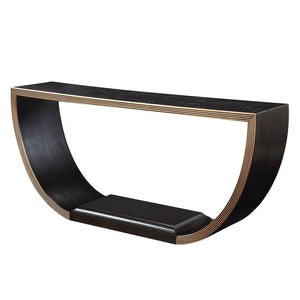 Maceo - Console Table - Black & Gold