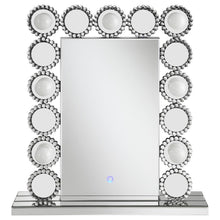 Aghes - Vanity Mirror With Lighting - Silver