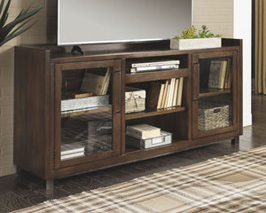 Starmore - Brown - XL TV Stand W/Fireplace Option