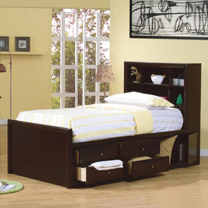 Phoenix - Wood Storage Bookcase Bed