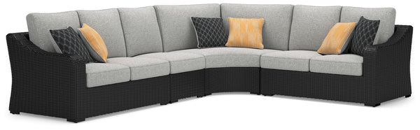 Beachcroft 4-Piece Outdoor Sectional Black