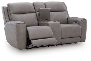 5Z-Comfort - Relaxation - Power Reclining Loveseat with Console / Adj Headrest