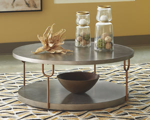 Ranoka - Platinum - Round Cocktail Table