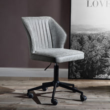 Pakuna - Office Chair - Vintage Gray Synthetic Leather & Black