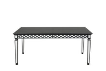 Varian II - Dining Table - Mirrored & Black