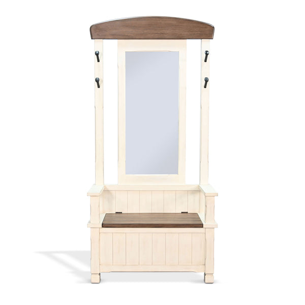 2537Mb Hall Tree Buckskin / Marble White