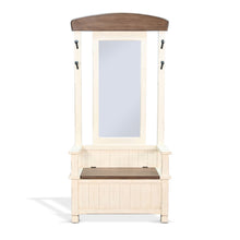 2537Mb - Hall Tree - Buckskin / Marble White
