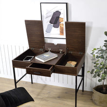 Verster - Desk - Oak & Black Finish