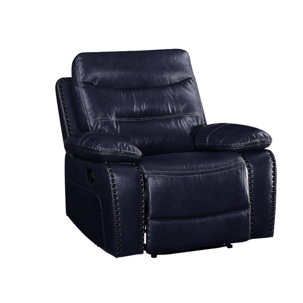 Aashi Motion Recliner Navy Leather-Gel Match