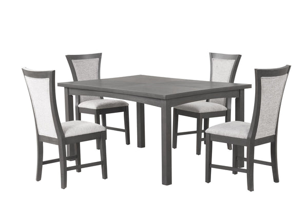 Flair 5 Piece Dining Set (Table & 4 Chairs) Gray