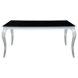 Carone - Rectangular Glass Top Dining Table