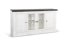 Carriage House - Media Console - Cottage White / Europen Dark