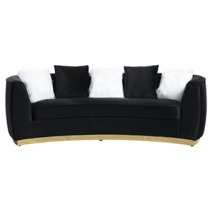 Achelle - Sofa - Black Velvet