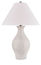 Ashbend - Ceramic Table Lamp - Antique White