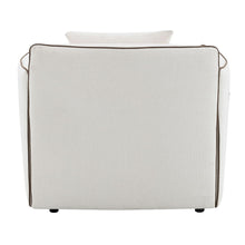 Yolanda - Chair With Pillow - Beige Chenille