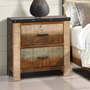 Sembene - 2-Drawer Nightstand - Antique Multi-Color