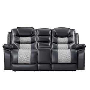 Nikko - Console Loveseat With Dual Recliners