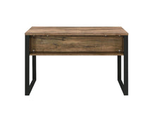 Aflo - Writing Desk - Weathered Oak & Black Finish