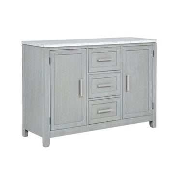 Fiona - Marble Top Dining Buffet / Server - Mist Gray