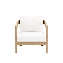 Wesley - Patio Club Chair With Cushion - White