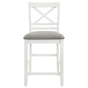 Hollis - Wood Counter Chair With Cushion (Set of 2) - White