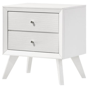 Janelle - 2-Drawer Nightstand - White