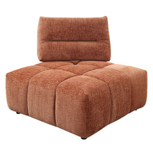 Loanna - Modular Wedge - Coral Red Linen