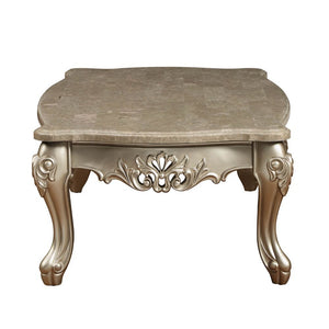 Ranita - Coffee Table - Marble Top & Champagne