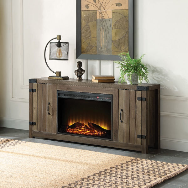 Tobias 25" Fireplace Rustic Oak