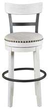 Valebeck -  Tall Upholstered Swivel Barstool