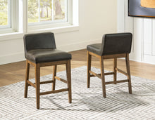 Cabalynn - Two-tone Brown - Upholstered Barstool (Set of 2)