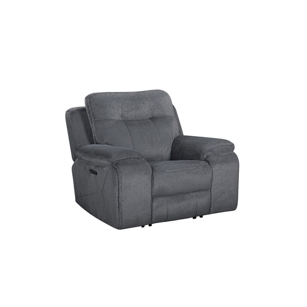 Teddy Recliner With Power Headrest & Footrest Gray