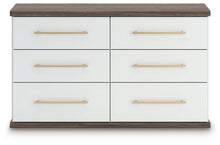 Kendanport - 3 Pc. - Dresser And 2 Nightstands - Brown / White