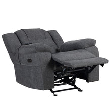Redondo - Glider Recliner With Heat, Massage, Power - Dark Gray