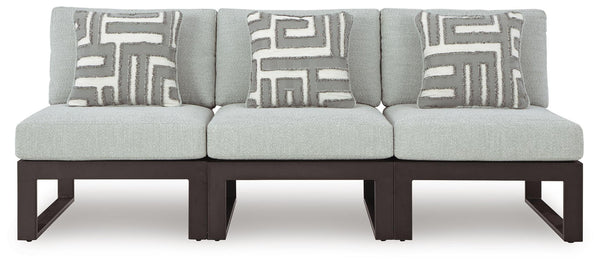 Beachloft 3-Piece Outdoor Sectional Black / Gray