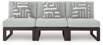 Beachloft - 3-Piece Outdoor Sectional - Black / Gray