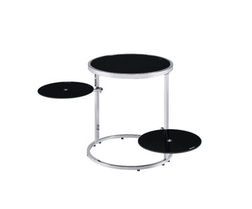Lynch - Accent Table - Black & Chrome