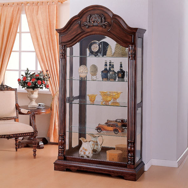 Denton Curio Cabinet Cherry