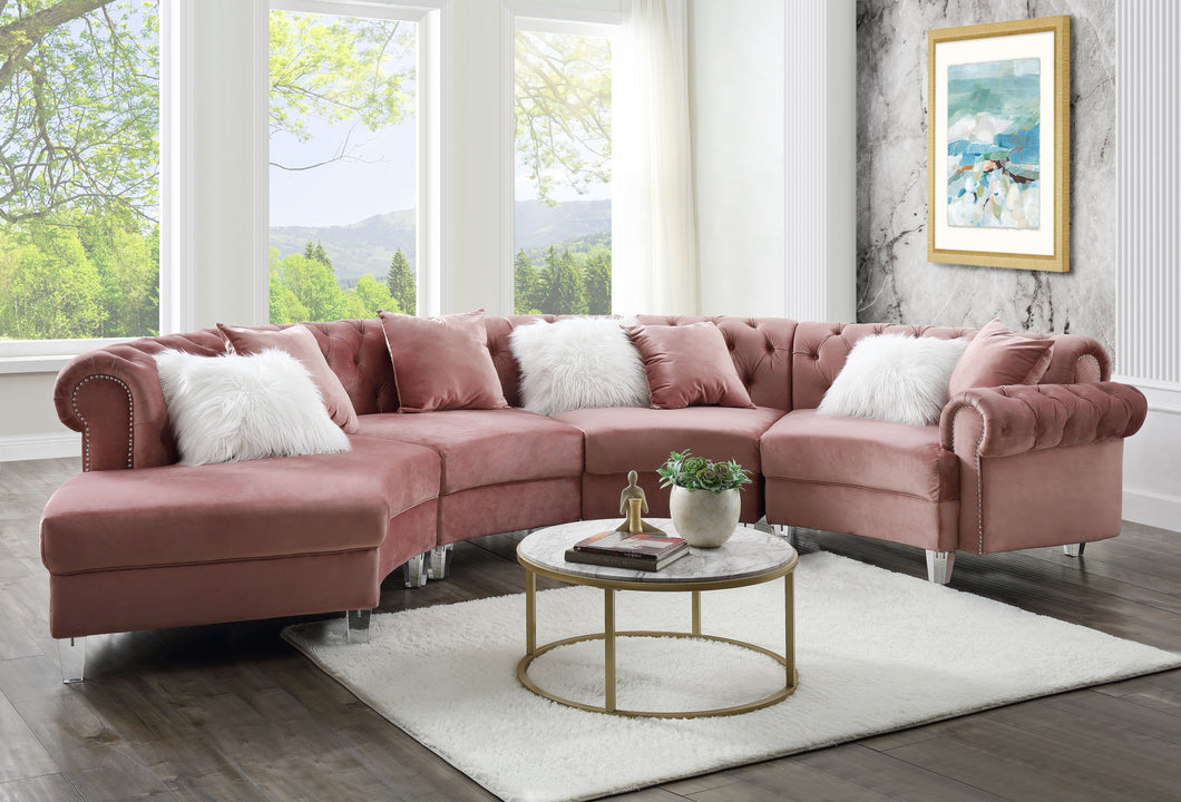 Ninagold - Sectional Sofa w/7 Pillows