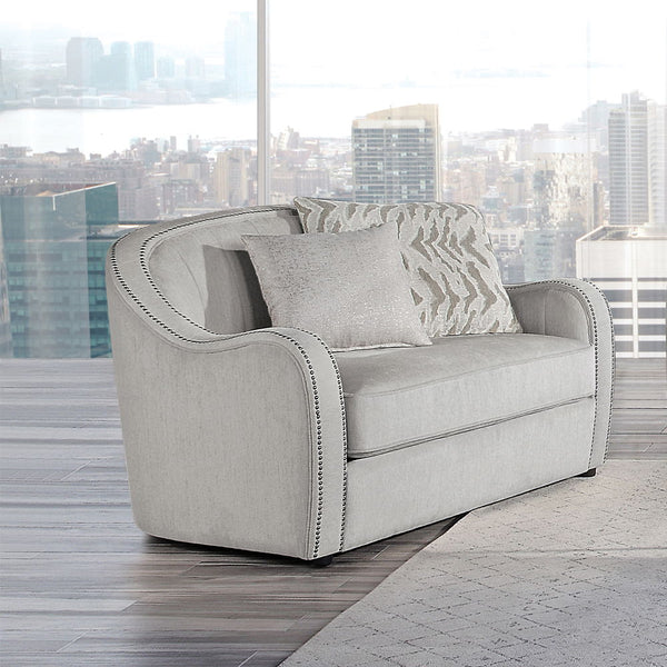 Mahler Chair With 2 Pillows Beige Linen