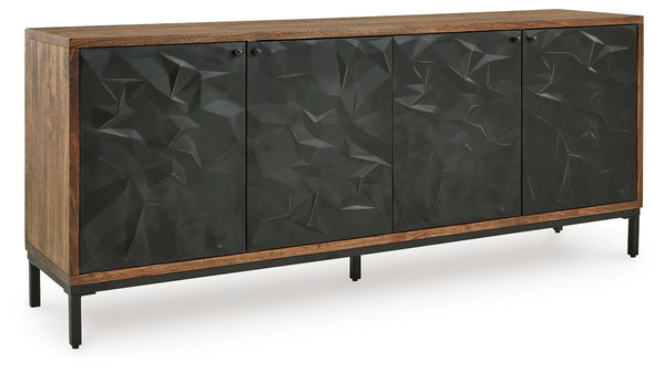 Dorannby Accent Cabinet Black / Brown