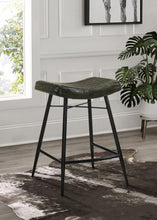Bayu - Leather Upholstered Counter Stool (Set of 2)