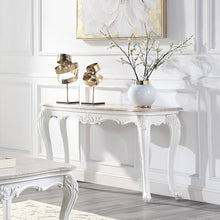 Ciddrenar - Sofa Table - Marble Top & White