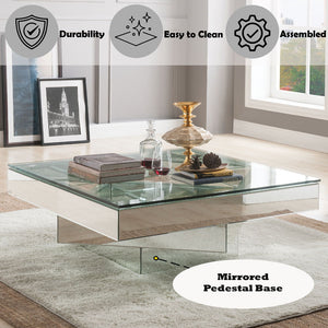 Dominic - 40" Coffee Table - Mirrored