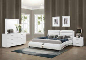 Jeremaine - Contemporary Upholstered Platform Bed Bedroom Set